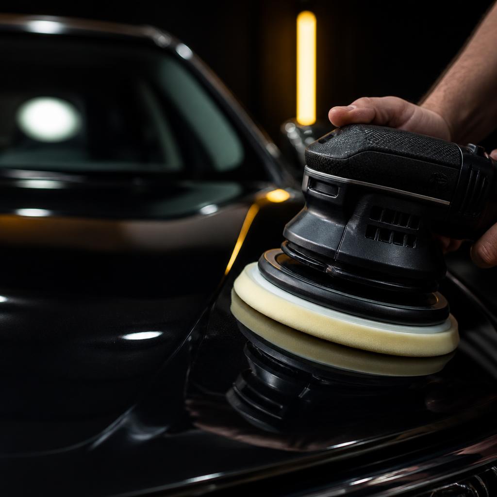 Vitrificação de pintura automotiva com brilho profundo